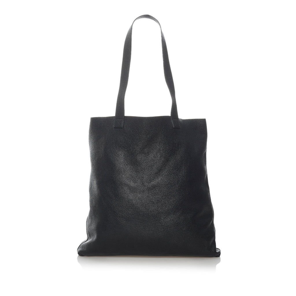 Gucci Logo Leather Tote Bag (SHG-29841)