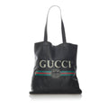 Gucci Logo Leather Tote Bag (SHG-29841)