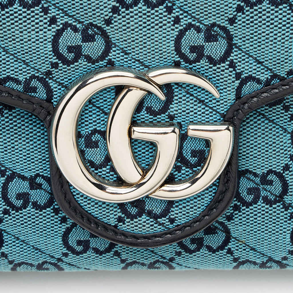 Gucci Matelasse GG Canvas GG Marmont Wallet on Chain