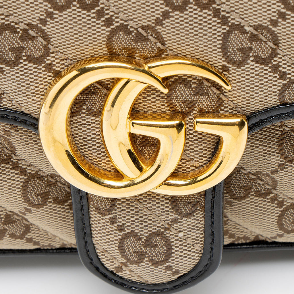 Gucci Matelasse GG Canvas GG Marmont Small Flap Bag