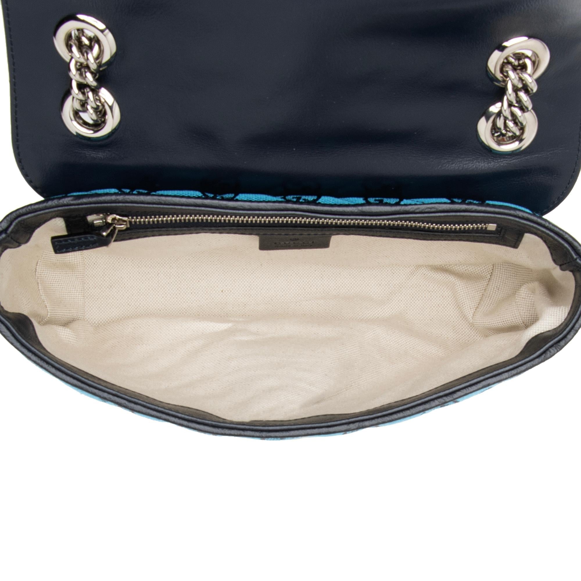 Gucci Matelasse GG Canvas Marmont Small Shoulder Flap Bag (SHF-jEJnpg)