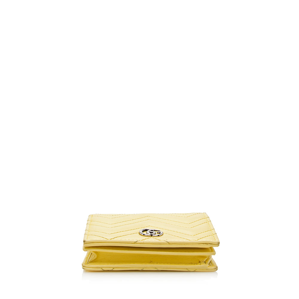 Gucci Matelasse Gucci Marmont Card Case Wallet on Chain (SHF-20806)