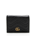 Gucci Matelasse Gucci Marmont Card Case Wallet (SHF-21334)