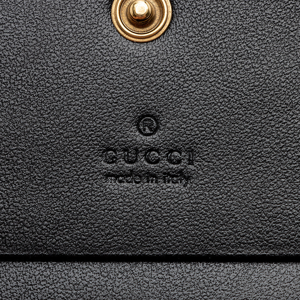 Gucci Matelasse Gucci Marmont Card Case Wallet (SHF-21334)