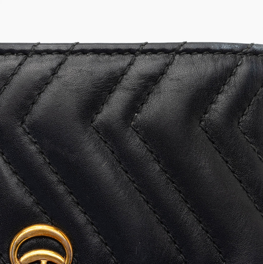 Gucci Matelasse GG Marmont Card Case Wallet (SHF-otkUtR)