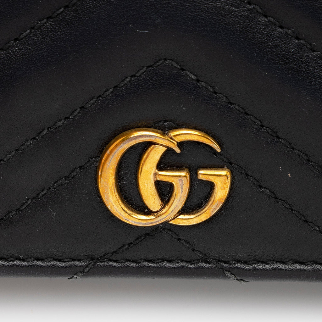 Gucci Matelasse GG Marmont Card Case Wallet (SHF-otkUtR)