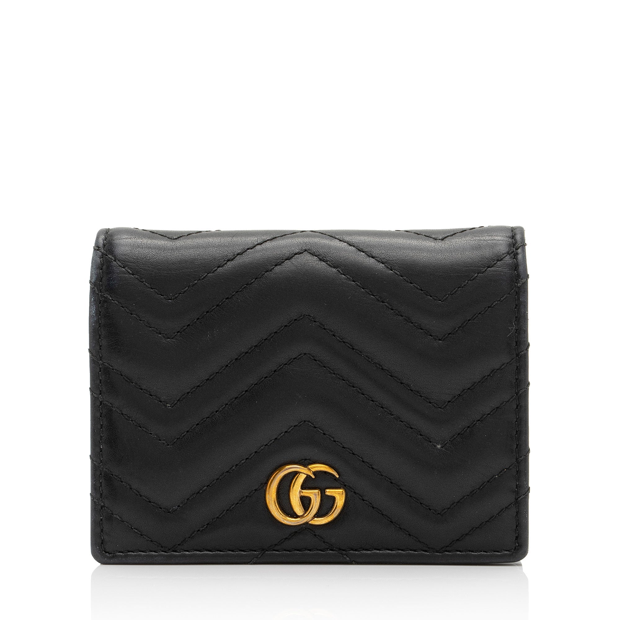 Gucci Matelasse GG Marmont Card Case Wallet (SHF-otkUtR)