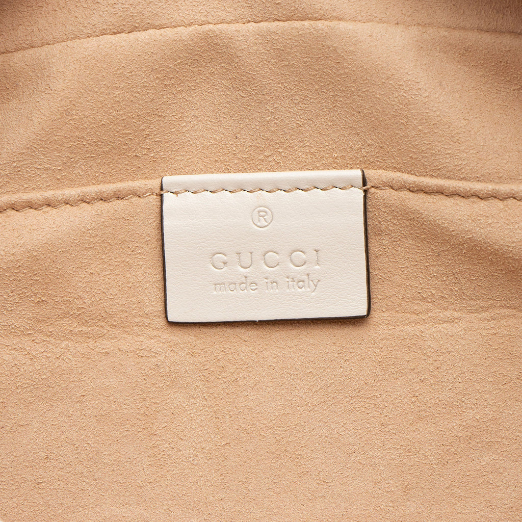 Gucci Matelasse Leather Apple GG Marmont Small Shoulder Bag