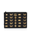 Gucci Matelasse Leather GG Marmont Animal Studs Clutch