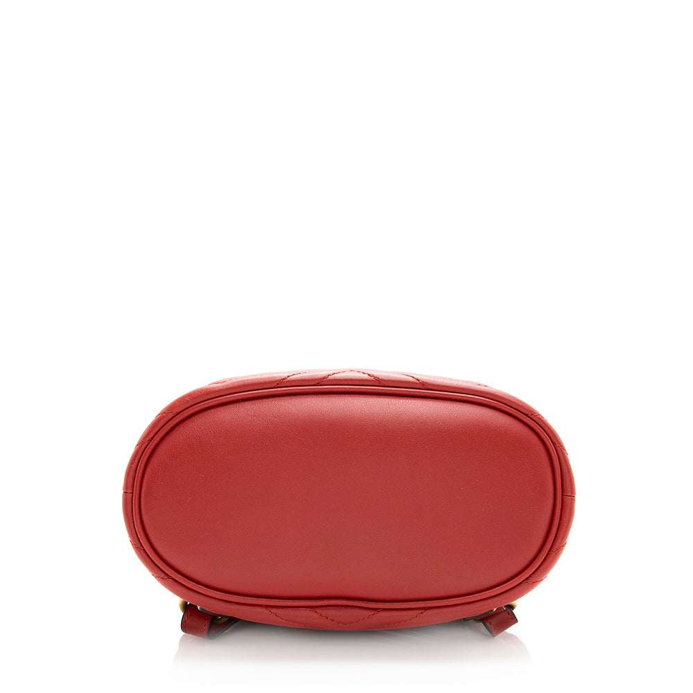 Gucci Matelasse Leather Gucci Marmont Mini Backpack