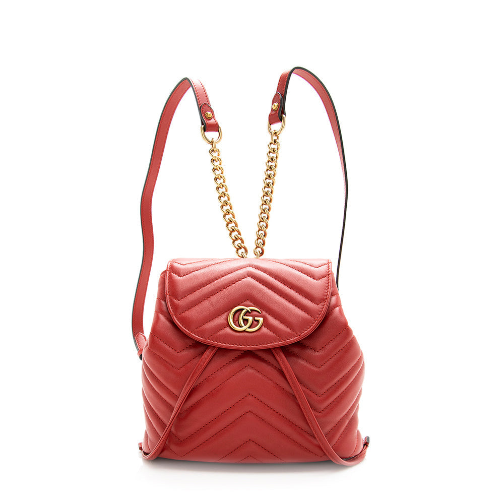 Gucci Matelasse Leather Gucci Marmont Mini Backpack