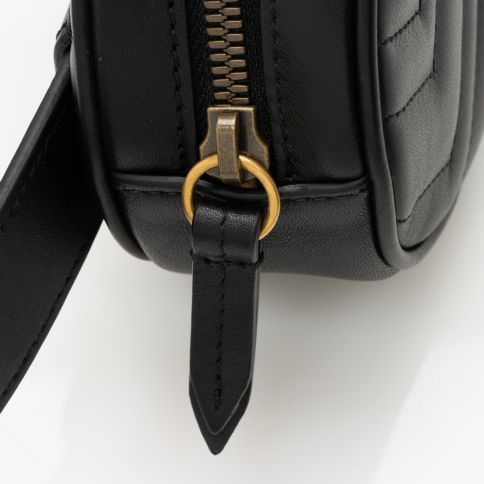 Gucci Matelasse Leather GG Marmont Belt Bag - Size 30 / 75 (SHF-23403)