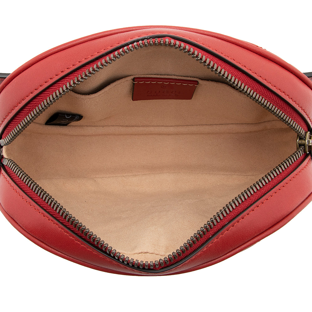 Gucci Matelasse Leather Gucci Marmont Belt Bag - Size 34 / 85 (SHF-20124)