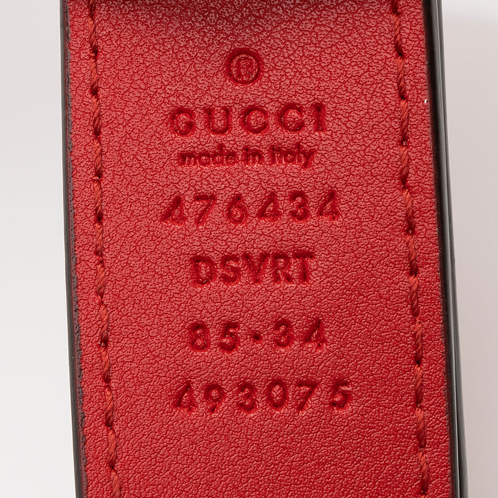 Gucci Matelasse Leather Gucci Marmont Belt Bag - Size 34 / 85 (SHF-20124)