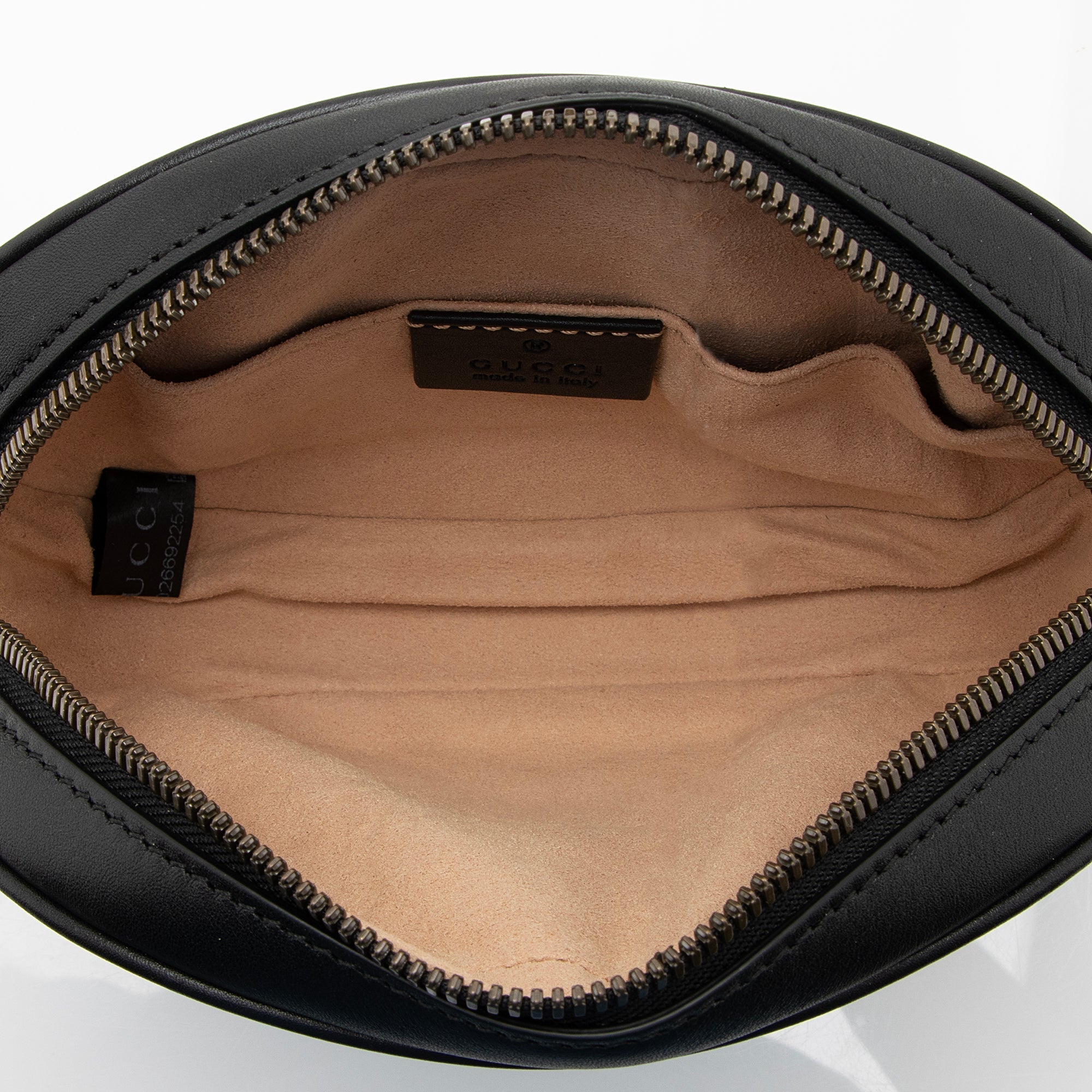 Gucci Matelasse Leather GG Marmont Belt Bag - Size 34 / 85 (SHF-23400)