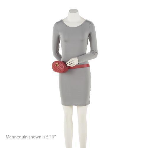 Gucci Matelasse Leather GG Marmont Belt Bag - Size 34 / 85 (SHF-xF7VUV)