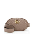 Gucci Matelasse Leather Gucci Marmont Belt Bag - Size 95 (SHF-17440)