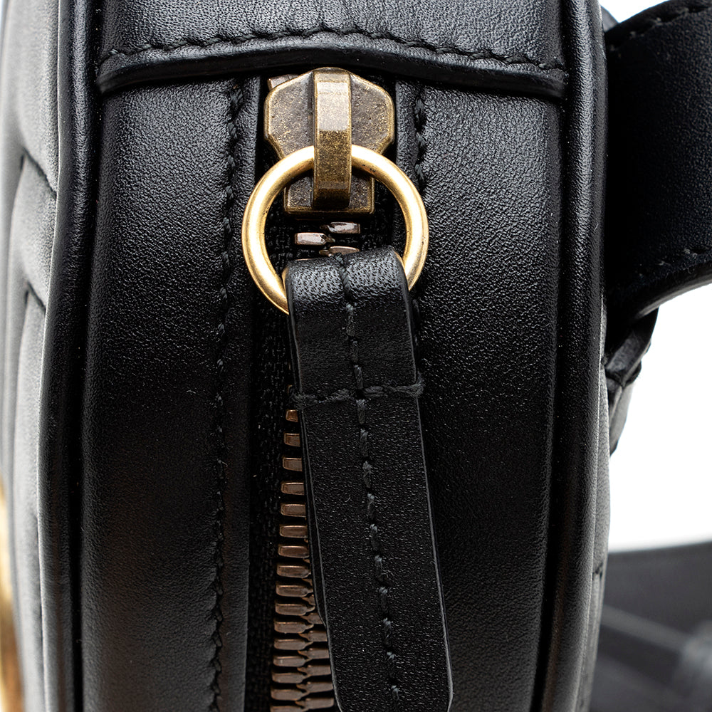 Gucci Matelasse Leather Gucci Marmont Belt Bag - Size 95 (SHF-19377)