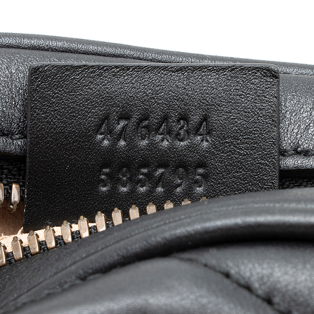 Gucci Matelasse Leather Gucci Marmont Belt Bag - Size 95 (SHF-19377)