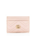 Gucci Matelasse Leather Gucci Marmont Card Case (SHF-19301)