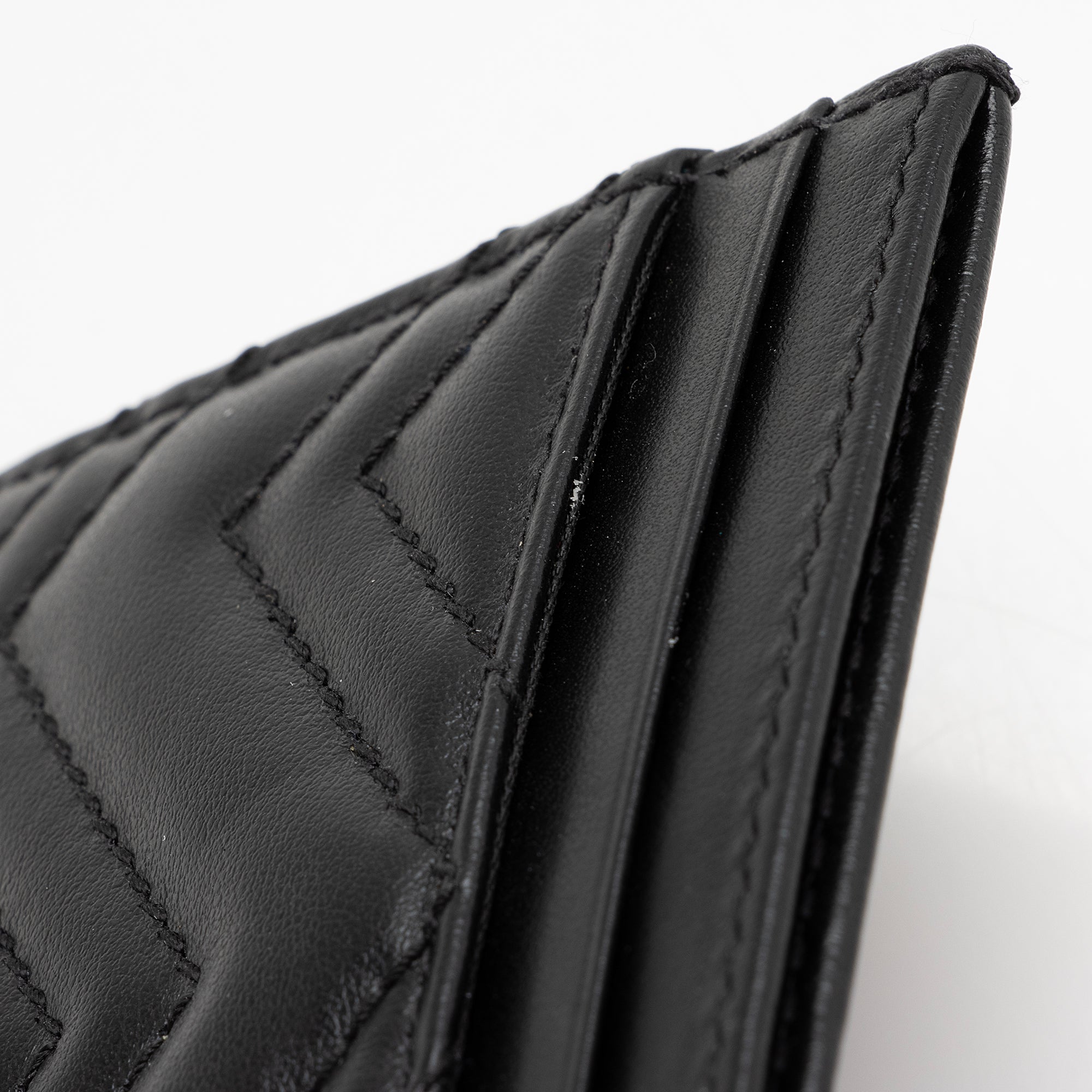 Gucci Matelasse Leather GG Marmont Card Case (SHF-22416)