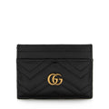 Gucci Matelasse Leather GG Marmont Card Case (SHF-22416)