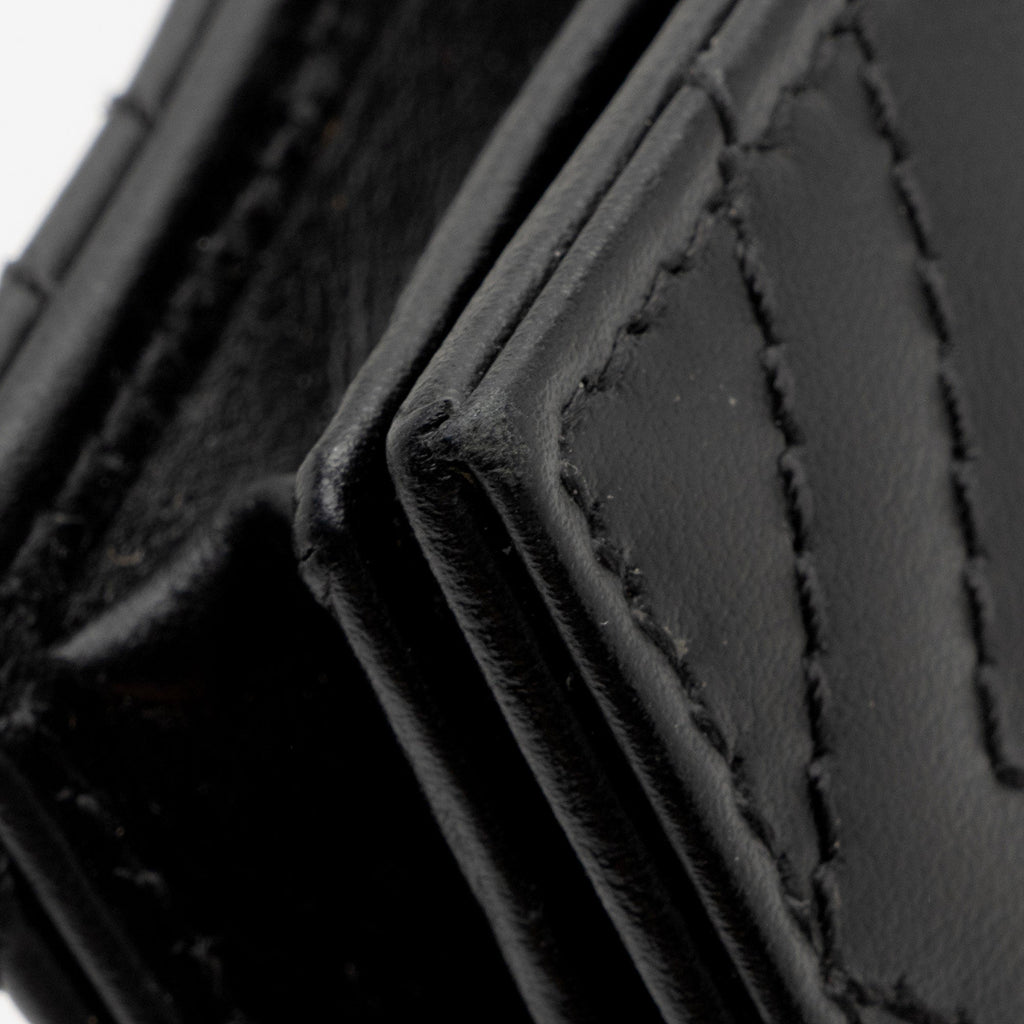 Gucci Matelasse Leather GG Marmont Card Case (SHF-AcctXE)