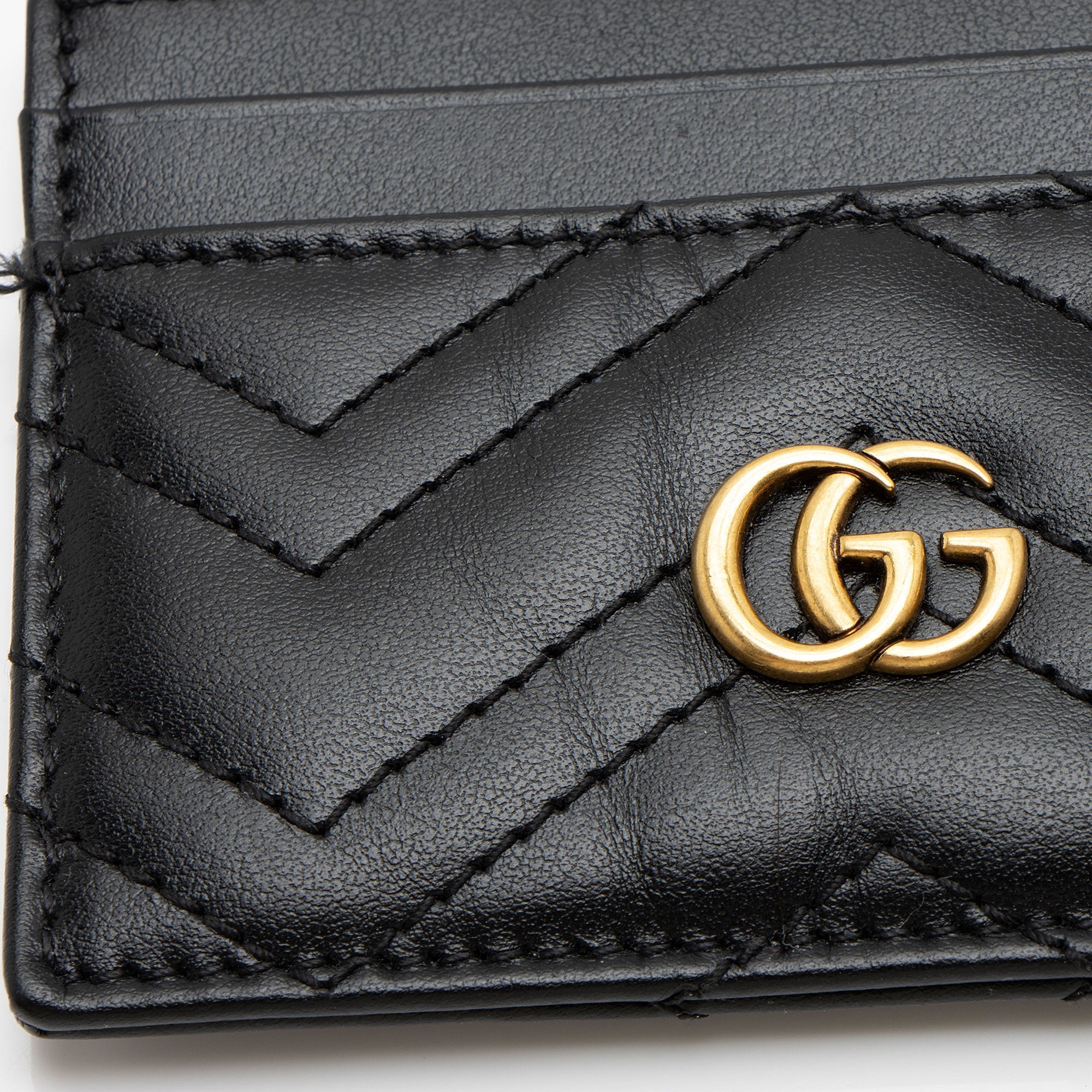 Gucci Matelasse Leather GG Marmont Card Case
