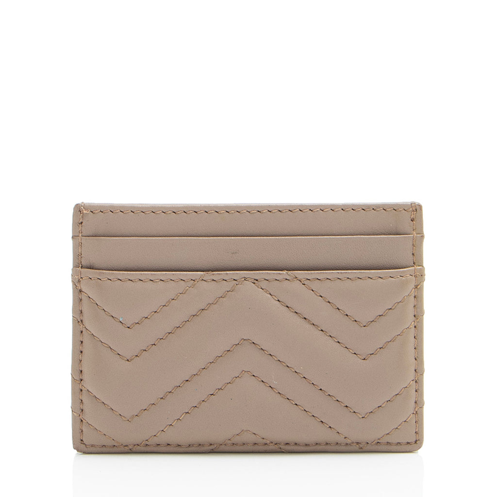 Gucci Matelasse Leather GG Marmont Card Case