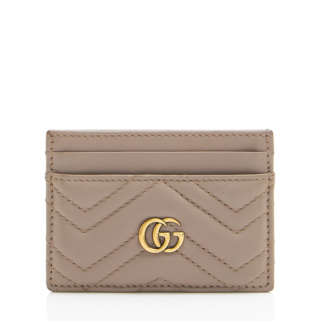 Gucci Matelasse Leather GG Marmont Card Case