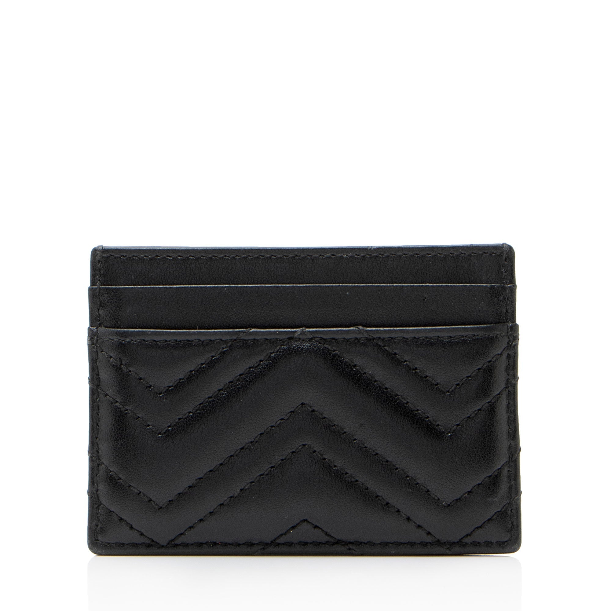 Gucci Matelasse Leather GG Marmont Card Case