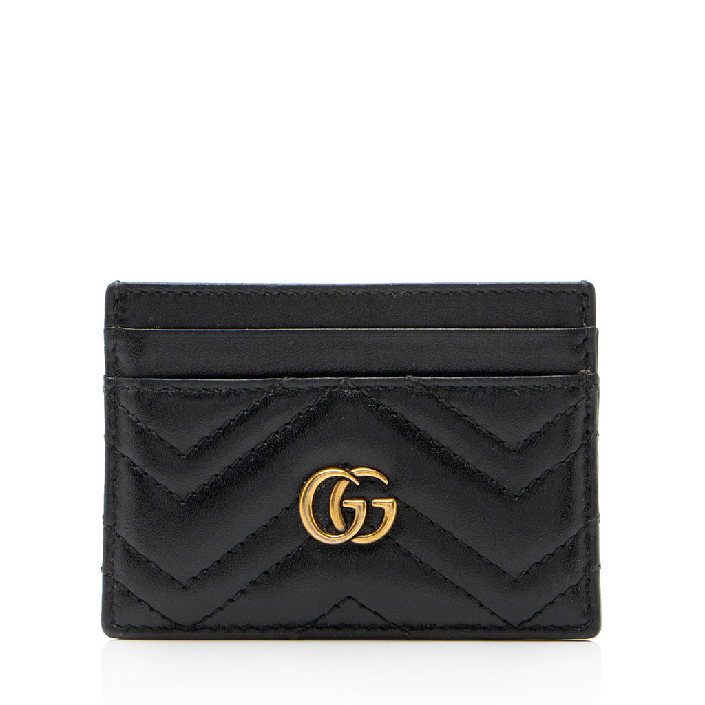 Gucci Matelasse Leather GG Marmont Card Case