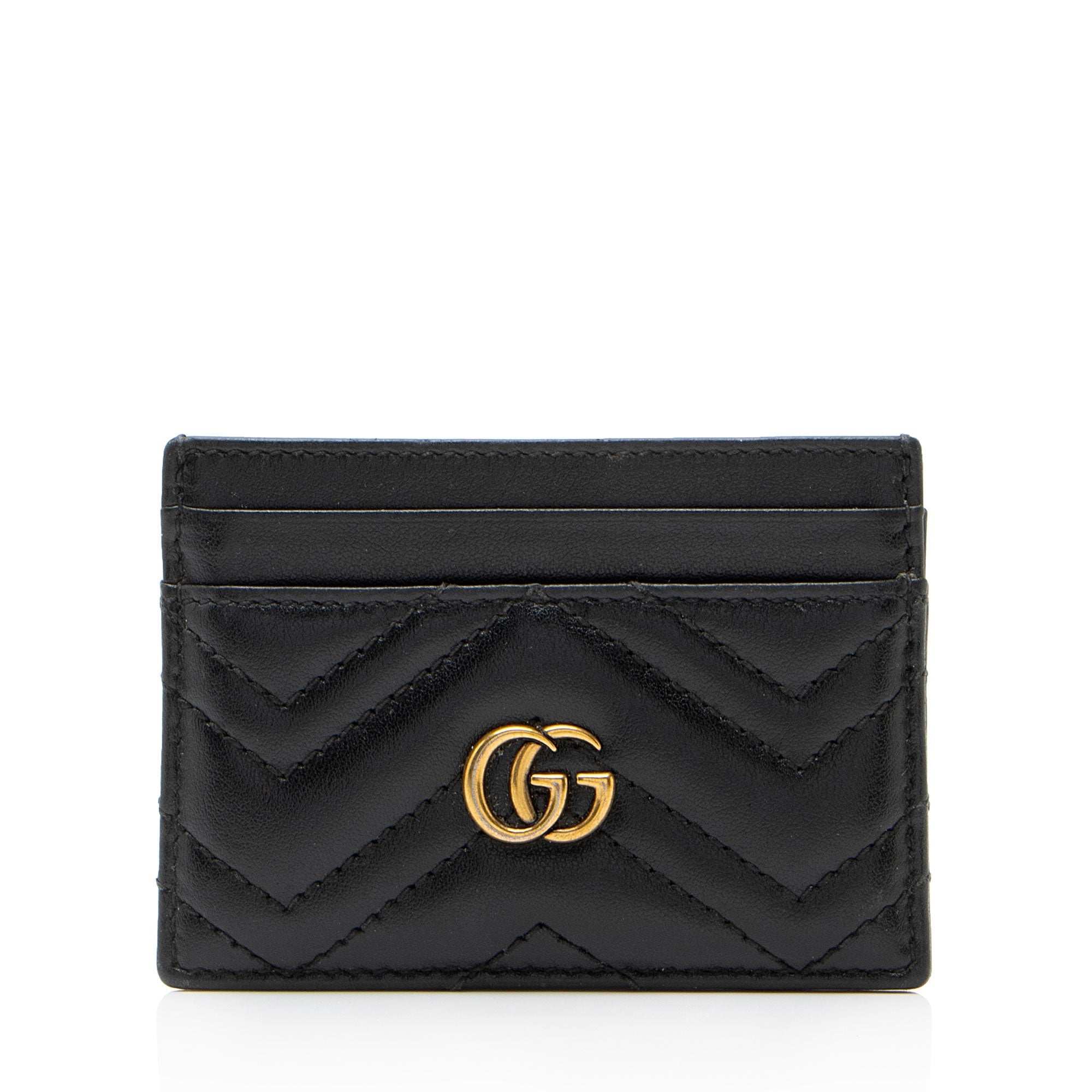 Gucci Matelasse Leather GG Marmont Card Case
