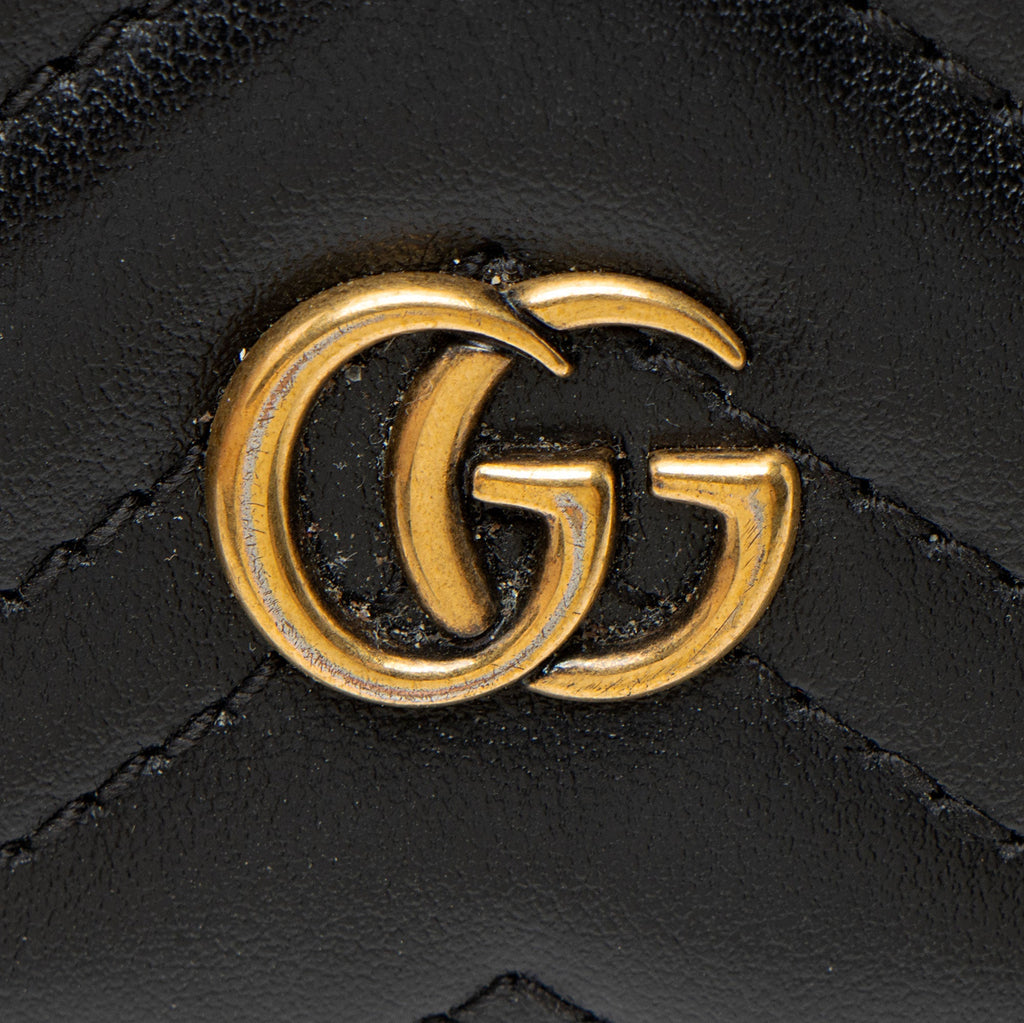 Gucci Matelasse Leather GG Marmont Card Case