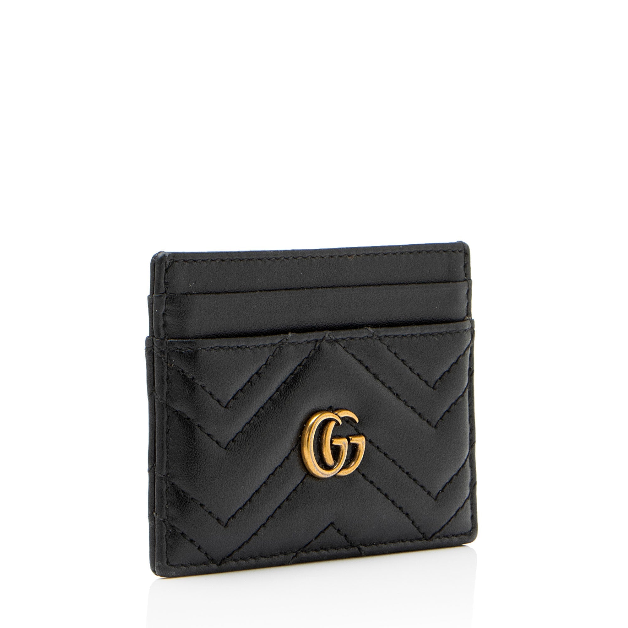 Gucci Matelasse Leather GG Marmont Card Case