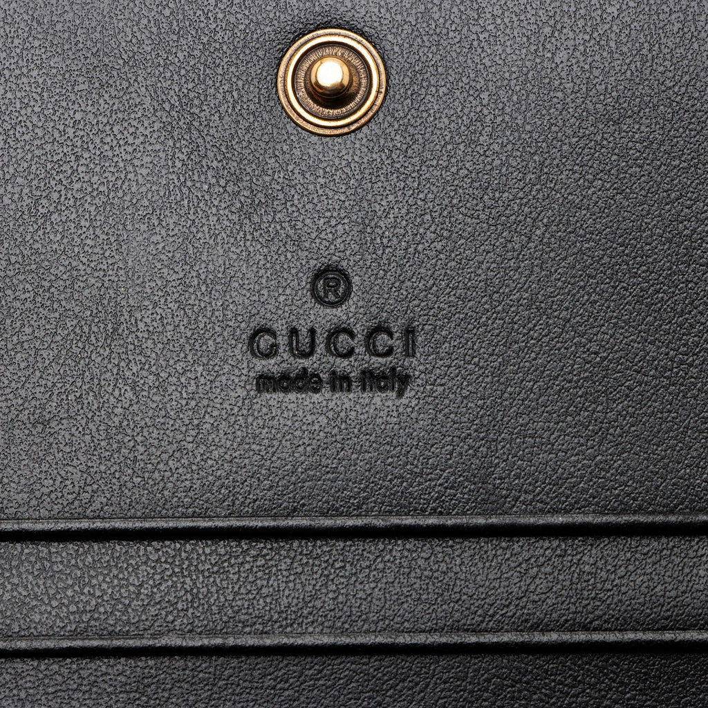 Gucci Matelasse Leather GG Marmont Card Wallet (SHF-15hEyp)