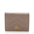 Gucci Matelasse Leather GG Marmont Card Wallet