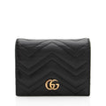 Gucci Matelasse Leather GG Marmont Card Wallet