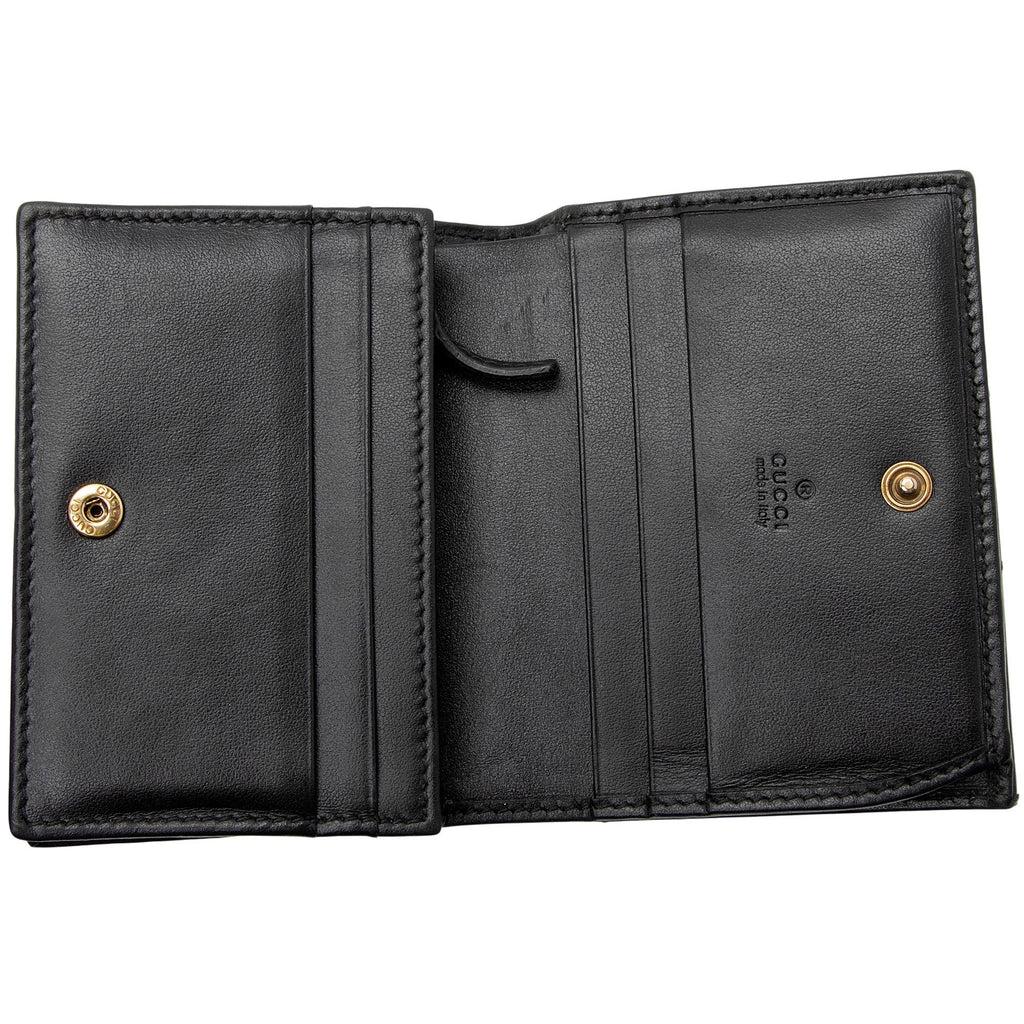 Gucci Matelasse Leather GG Marmont Card Wallet