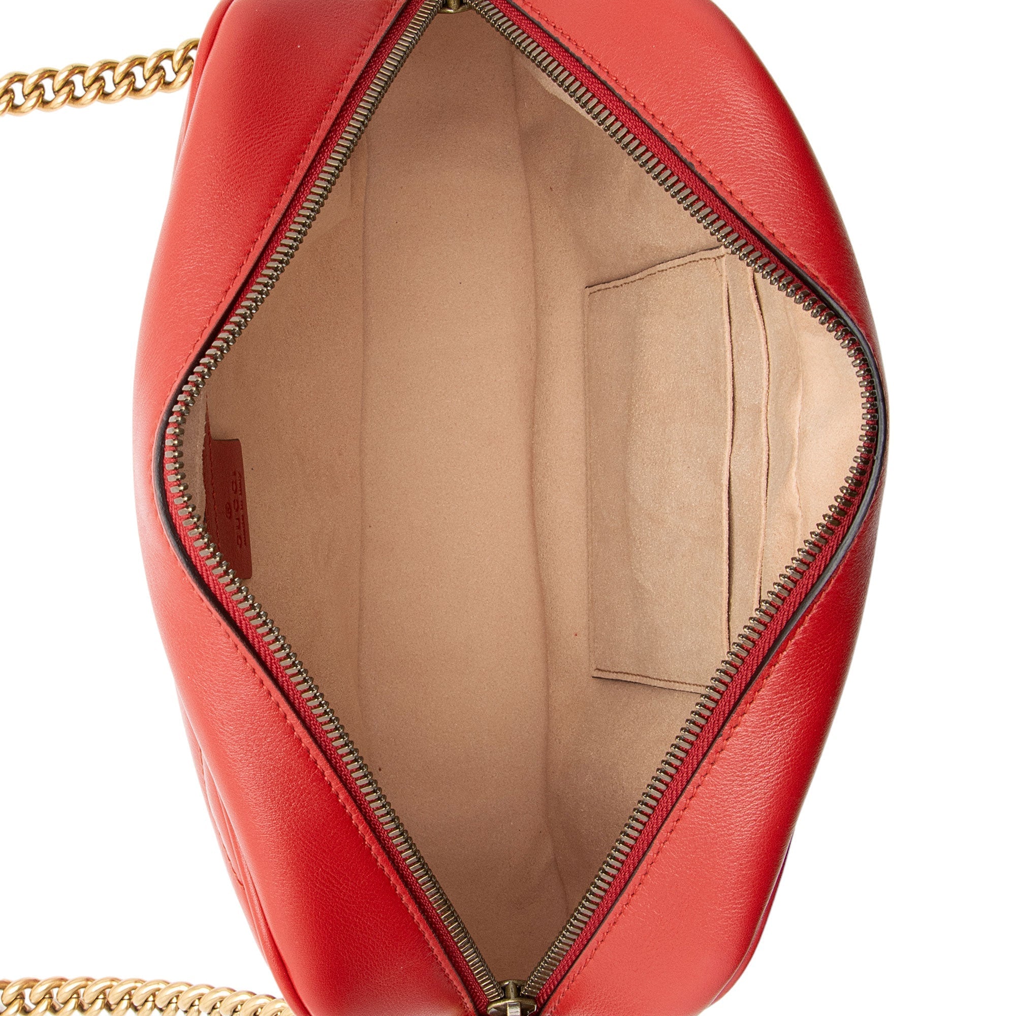 Gucci Matelasse Leather GG Marmont Chain Medium Shoulder Bag (SHF-a9tEkd)