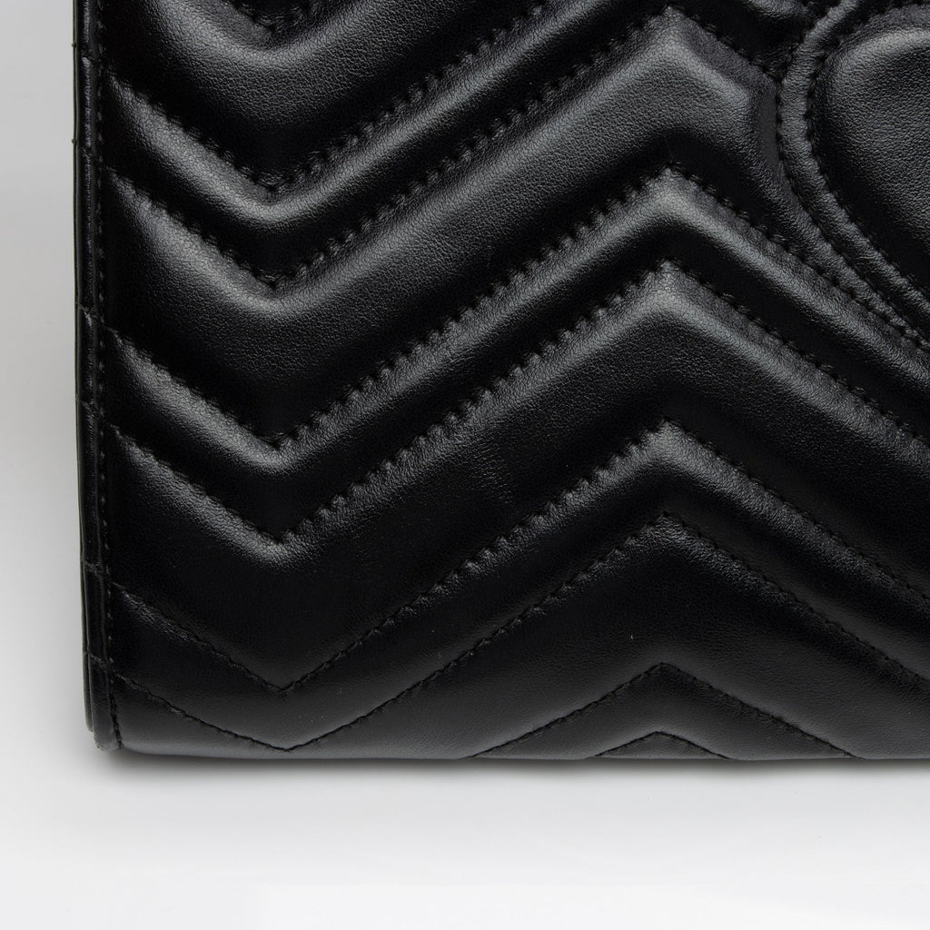 Gucci Matelasse Leather GG Marmont Clutch (SHF-v89K6D)