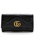 Gucci Matelasse Leather GG Marmont Continental Wallet (SHF-22692)