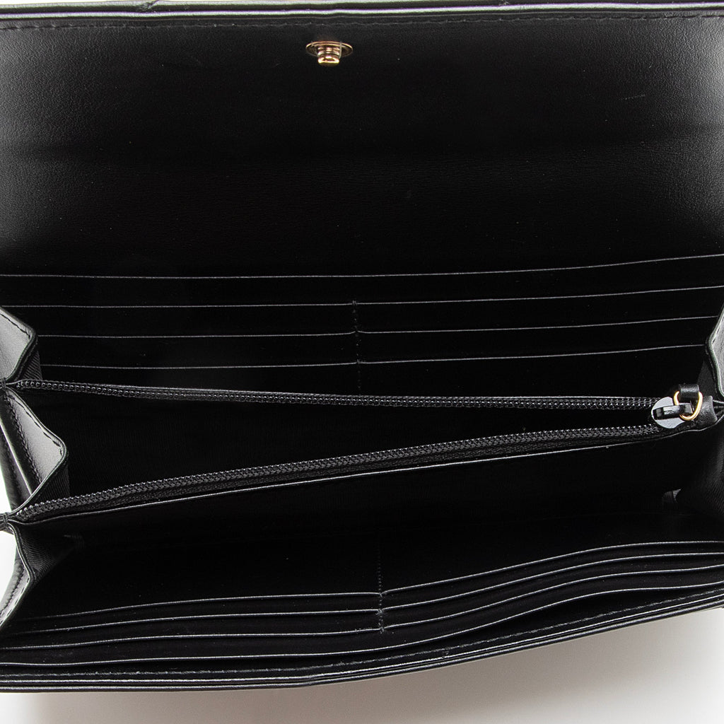 Gucci Matelasse Leather GG Marmont Continental Wallet (SHF-22692)