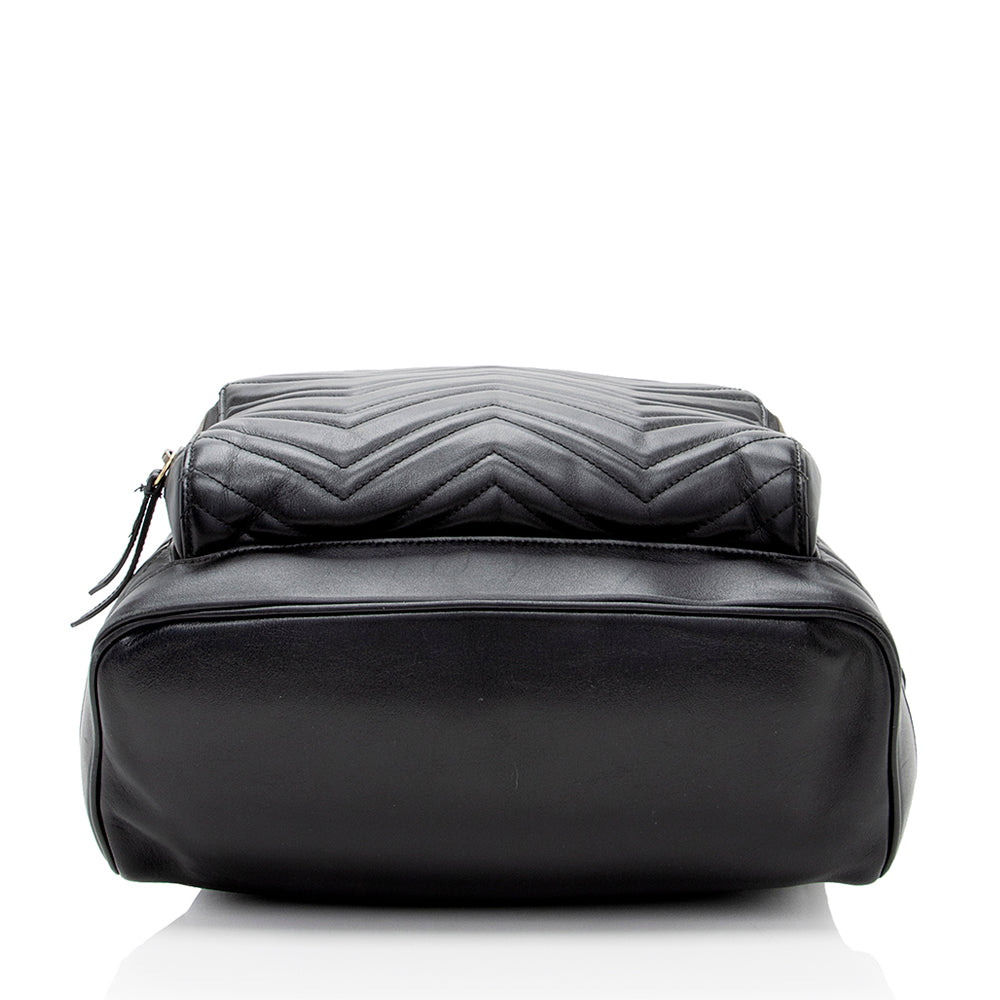 Gucci Matelasse Leather Gucci Marmont Day Backpack (SHF-18143)