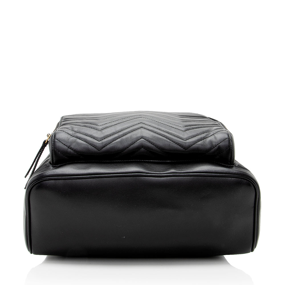 Gucci Matelasse Leather Gucci Marmont Day Backpack (SHF-19679)