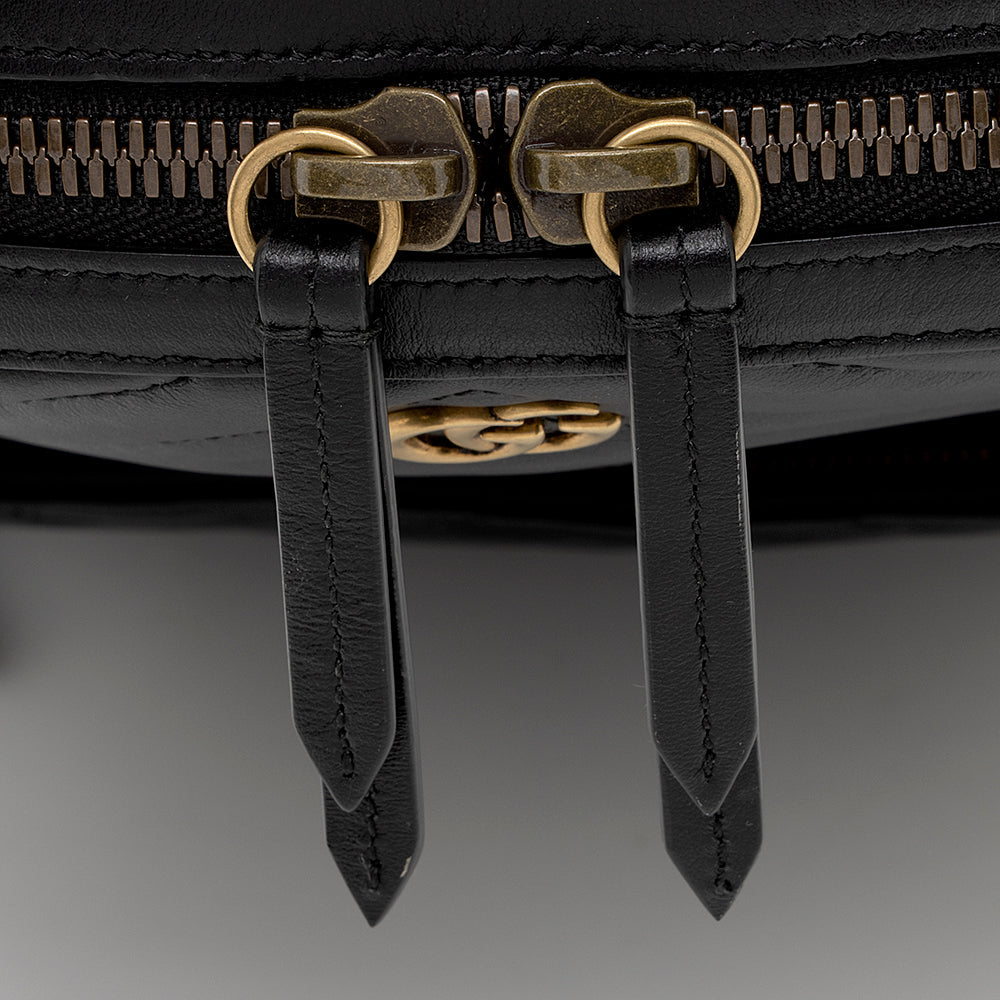 Gucci Matelasse Leather Gucci Marmont Day Backpack (SHF-19679)
