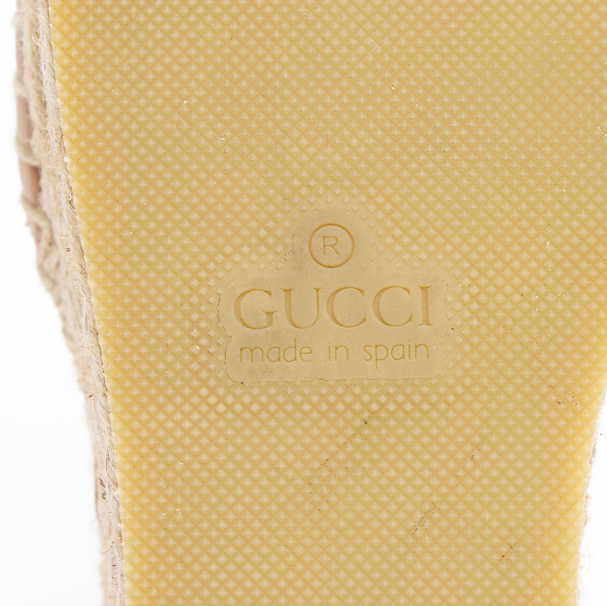 Gucci Matelasse Leather GG Marmont Espadrille Wedges - Size 7.5 / 37.5