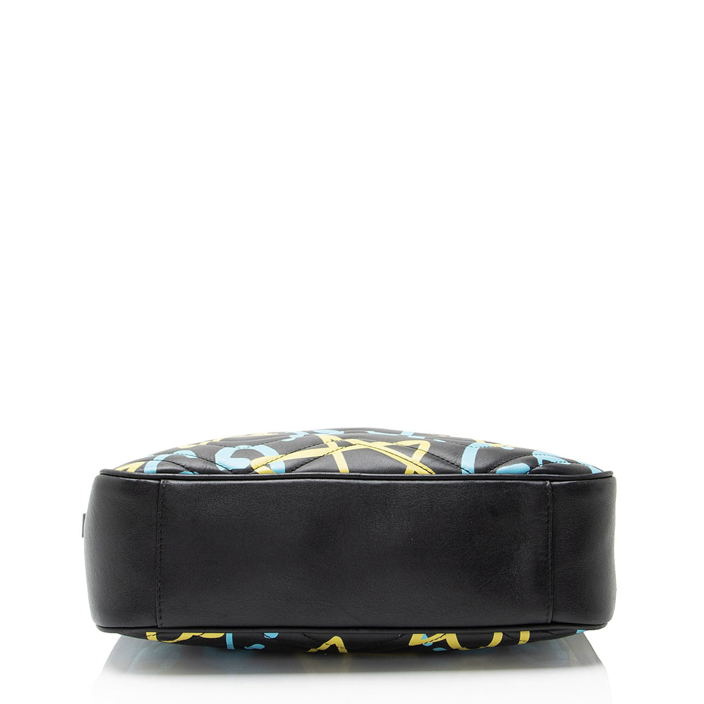 Gucci Matelasse Leather GG Marmont Ghost Medium Camera Bag