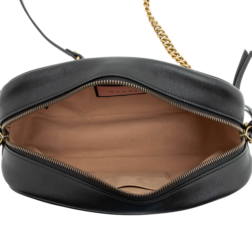Gucci Matelasse Leather GG Marmont Ghost Medium Camera Bag