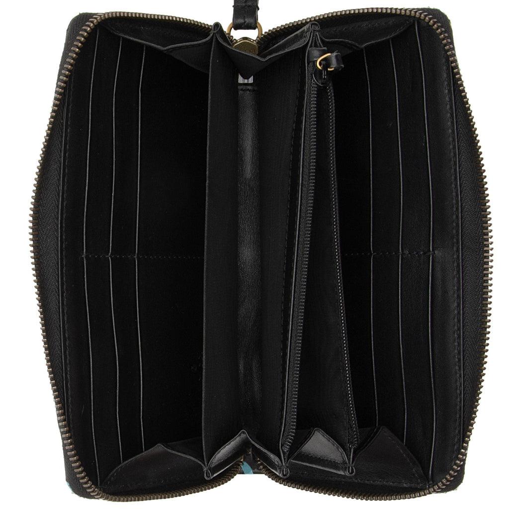 Gucci Matelasse GG Marmont Ghost Zip Around Wallet (SHF-nSlm24)